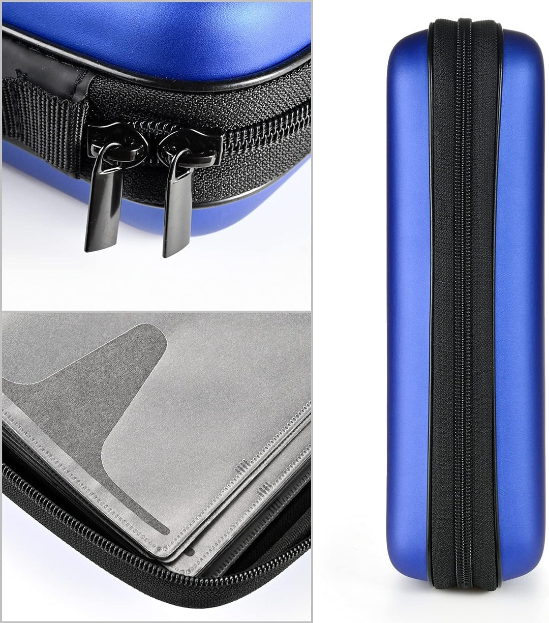 CD Tasche, 96 Kapazität Hart Eva Blu-ray CD-Brieftasche Doppelreissverschluss Handschlaufe Tragbare