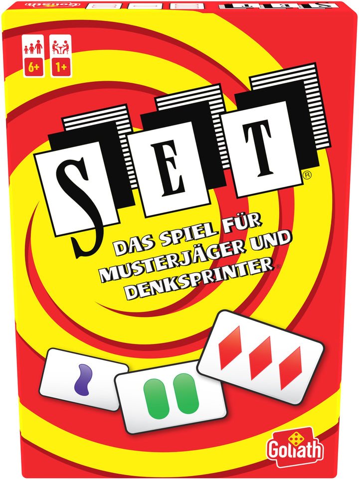 Goliath – SET (Deutsche Ausgabe), Kartenspiel ab 6 Jahren, Gesellschaftsspiel für 1 - 8 Spieler, Gee