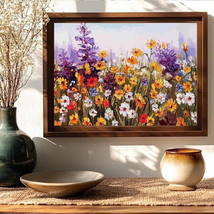 JATOK 3 Stück Malen Nach Zahlen Erwachsene, DIY Blumen Gemälde für Anfänger, Handgemalt Ölgemälde Le