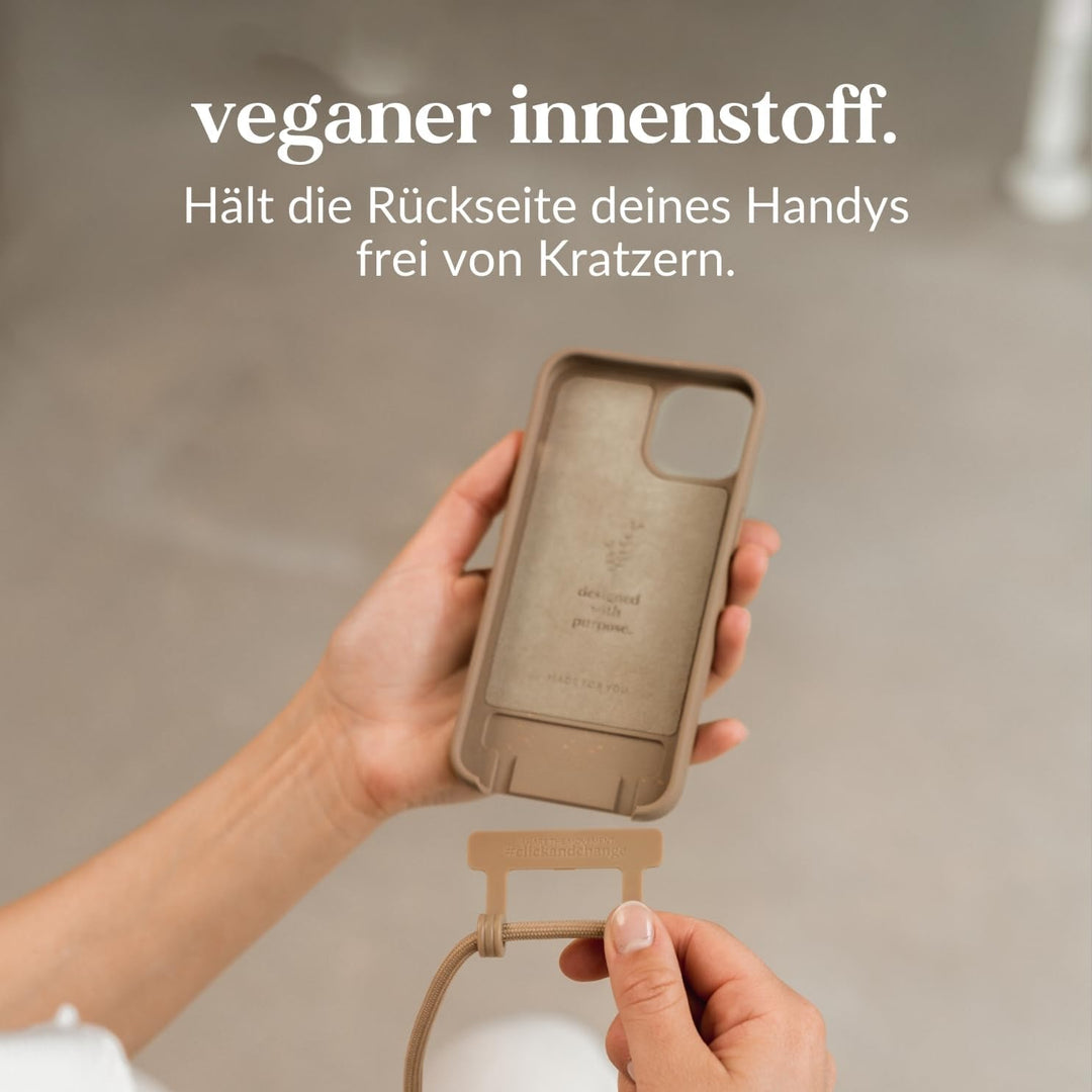 Woodcessories - Change Case, Nachhaltige Handykette abnehmbar kompatibel mit iPhone 16 Hülle mit Ban