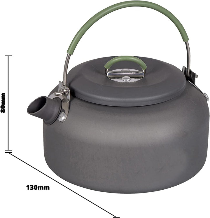 Bo-Camp Alu Kessel Camping Kessel Wasserkocher Teekessel Wasserkessel Kochkesssel Aluminium 0,8 L