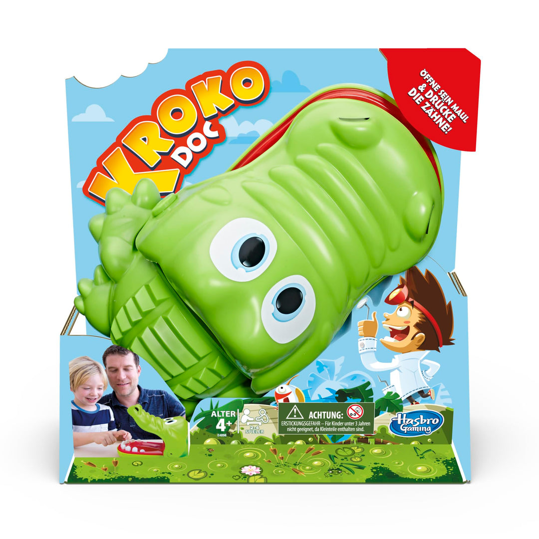 Hasbro Gaming Kroko Doc Brettspiel, lustiges Schnapp-Spiel für 2–4 Spieler, Überraschungseffekt, Vor