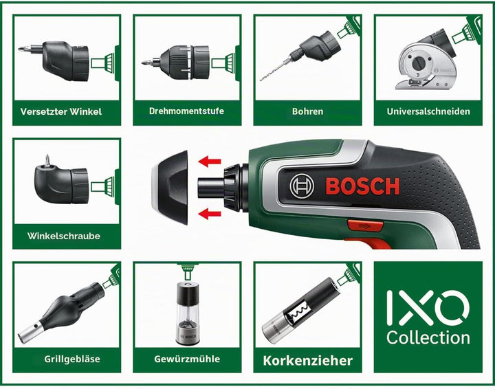 Bosch Winkel-Aufsatz für IXO Akkuschrauber Winkelaufsatz, Winkelaufsatz