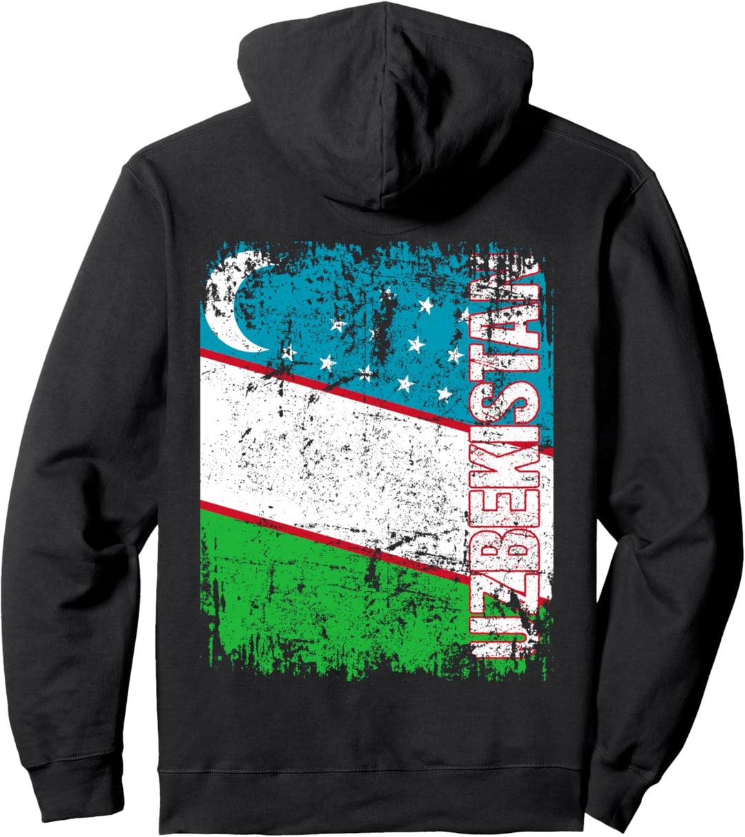 USBEKISTAN Flagge | Damen Herren Kinder USBEKISTAN Pullover Hoodie