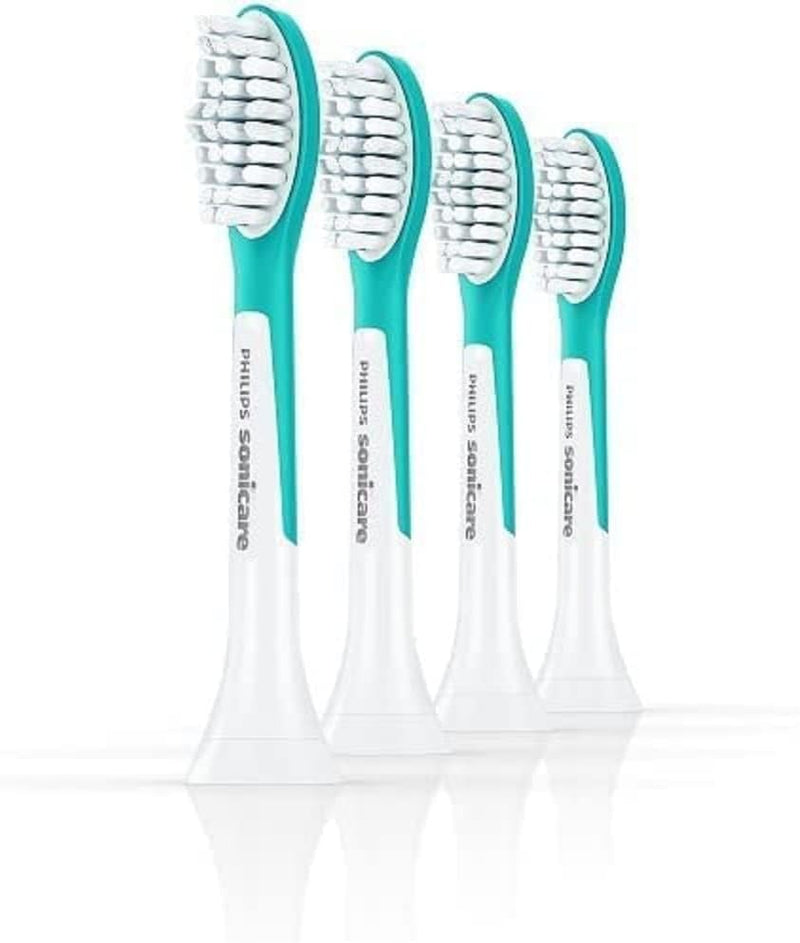 Philips Sonicare für Kinder Original Compact Schallzahnbürstenköpfe - 4er-Pack in blau (Modell HX604