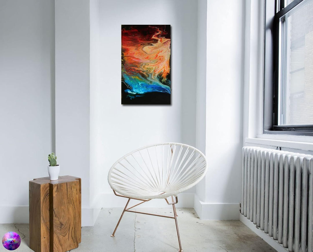 Original Gemälde Abstrakte Malerei - moderne hochglanz Wandbilder - Resin Art Kunst Bild Harz Unikat