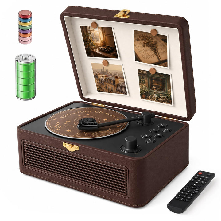 CD Player Tragbar Bluetooth: Kegaudio Radio mit CD-Player Tragbarer mit Lautsprecher Fernbedienung U