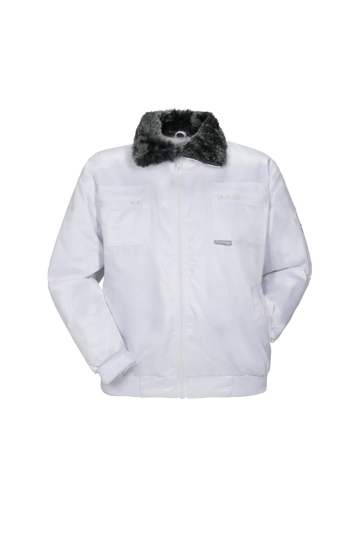 Planam Outdoor Winter Herren Gletscher Comfortjacke weiss Modell 0363 Grösse S Weiss S, Weiss S