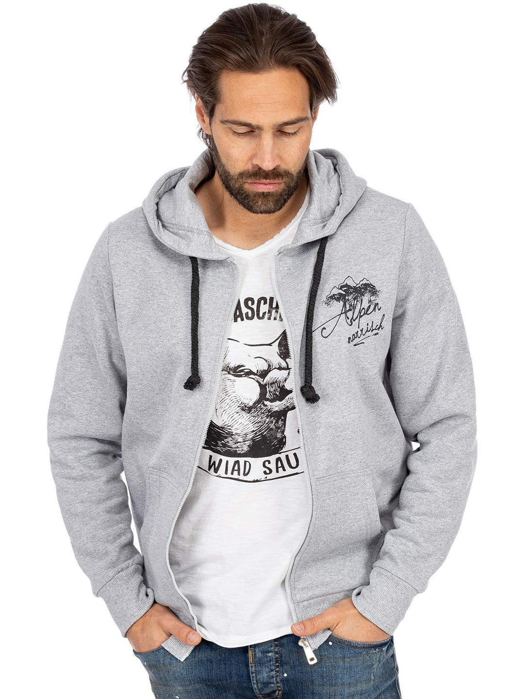 Hangowear Trachtenjacke Silas grau, XL