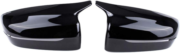 GSRECY Schwarz glänzend Seitenspiegel Abdeckkappen Kompatibel mit 2017-2020 BMW G30 G31 G20 G11 G12