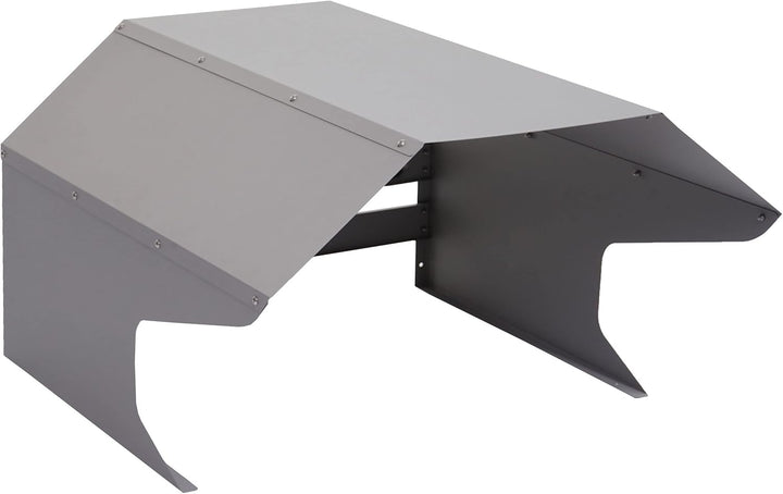 Mähroboter-Garage HWC-L43, Dach Unterstand für Rasenmäher, Metall 40x59x69cm - grau, Grau