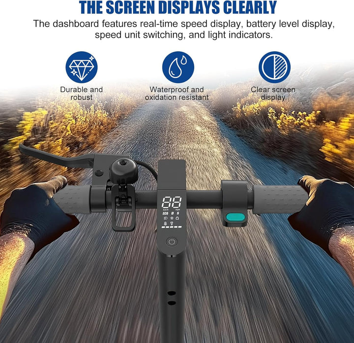 Elektroroller Dashboard für Xiaomi 1S, E-Scooter Armaturenbrett mit Abdeckung, Klare Datenanzeige E-