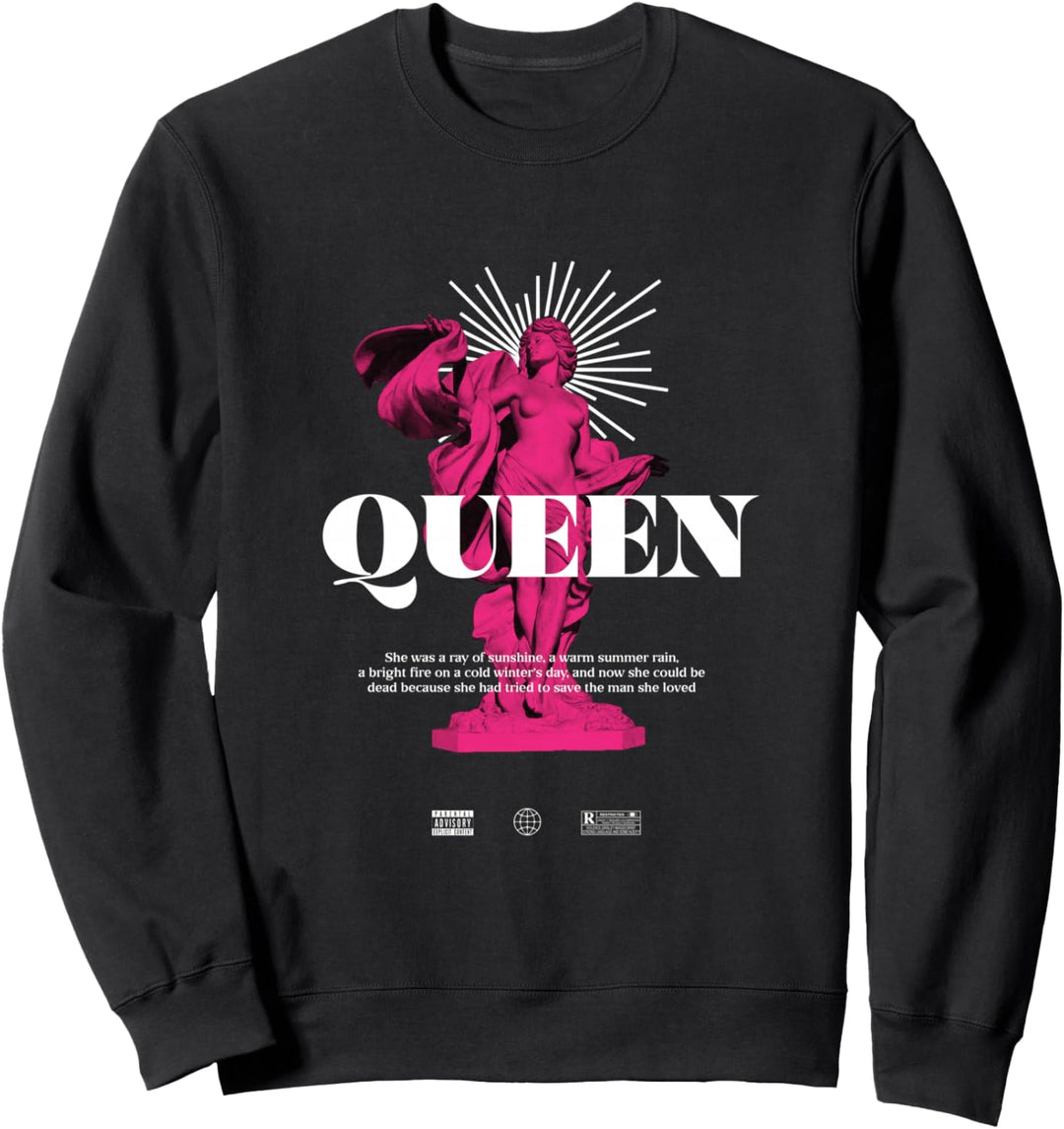 Queen Sculpture Greek - Sad Aesthetic Edgy Streetwear Sweatshirt