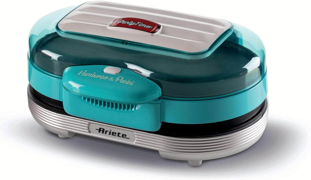Ariete 205 Hamburger Maker Party Time, Burgermaschine, 1200 W, doppelte Antihaftplatten, 2 Fächer, l