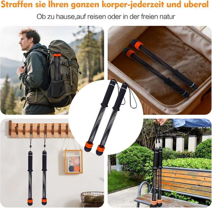 Weighted Battle Rope Ohne Seil,Verstellbare Battle Ropes für Zuhause, leises Seilloses Battle Rope m