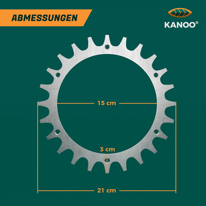 kanoo® Mähroboter Spikes Edelstahl für Worx Modell S/M - inkl. Schrauben - Landroid Zubehör zur Tran