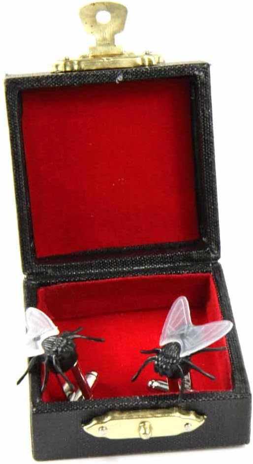 Miniblings Fliege Manschettenknöpfe Miniblings Knöpfe + Box Fliegen Halloween Schmeissfliege - Herre