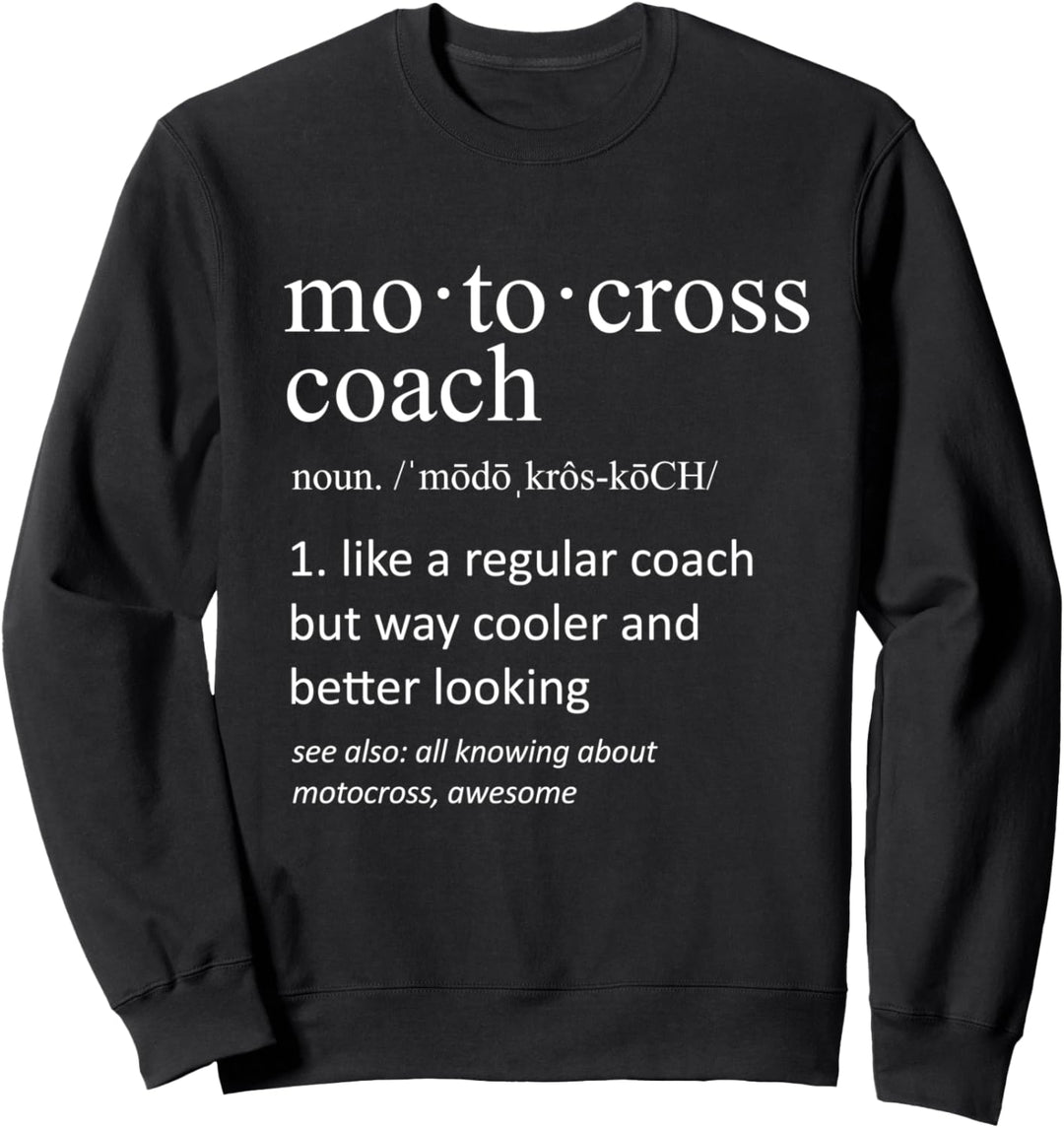 Motocross-Trainer Definition Sport lustig Trainer Sweatshirt