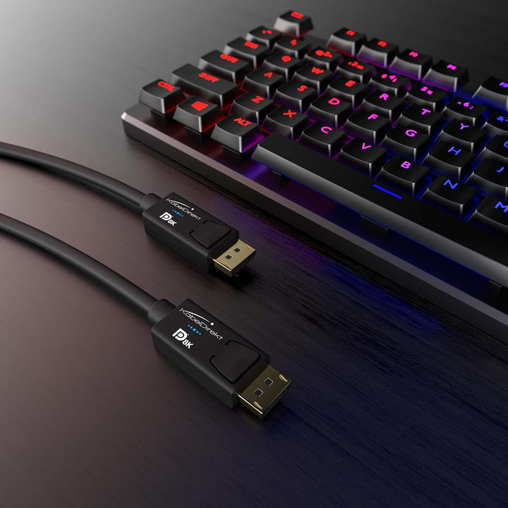 KabelDirekt – 8K DisplayPort Kabel &amp; DP Kabel, mit spezieller A.I.S. Schirmung &amp; offizieller VESA Ze