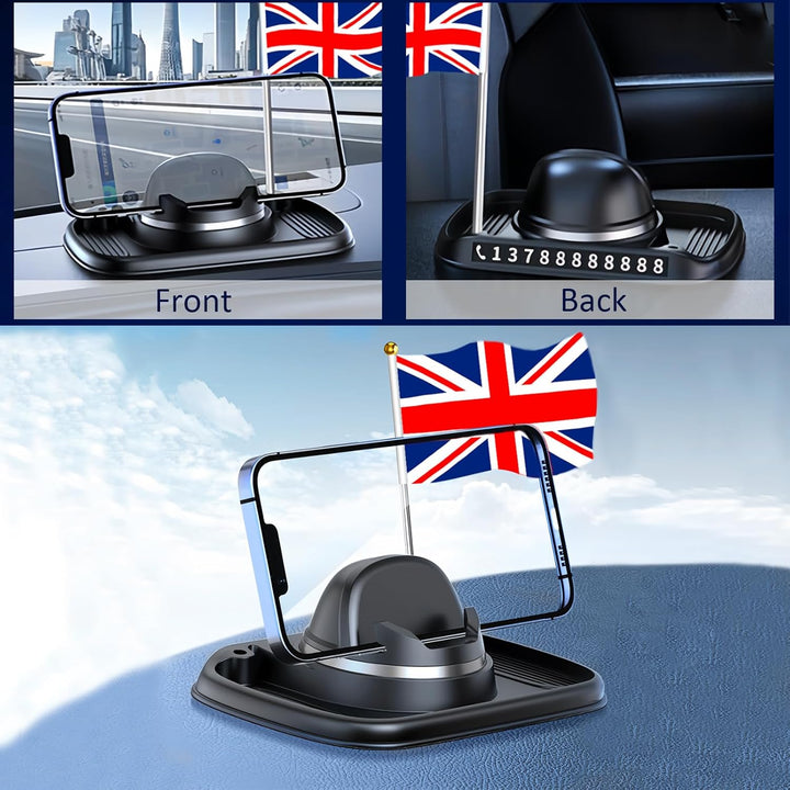 360° Drehbar Kfz-Handyhalterung, Universal Halterung Auto Silikon, Non-Slip Multifunktionales Telefo