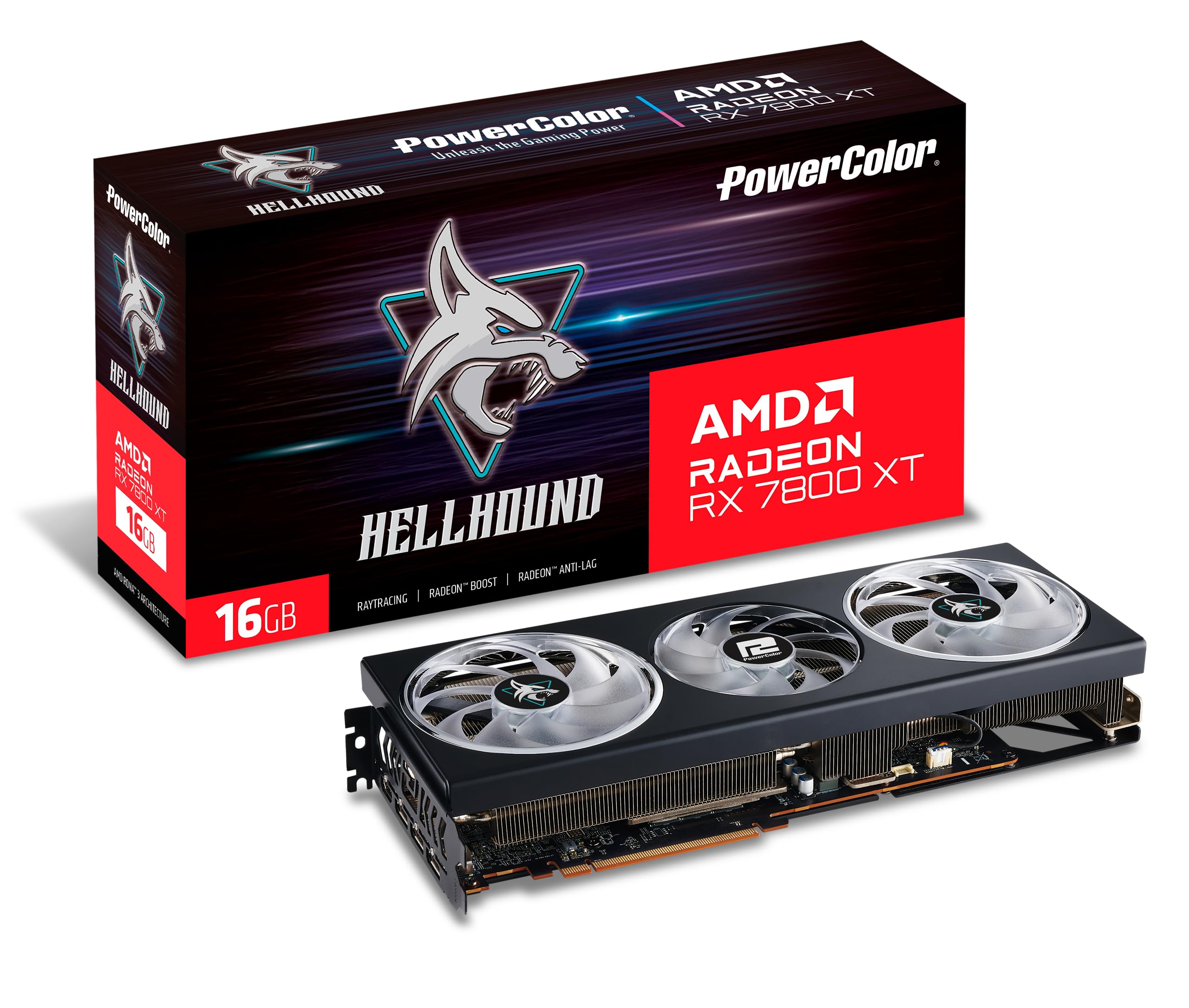 PowerColor Fighter AMD Radeon RX 7700 XT 12GB GDDR6 Grafikkarte RX 770 ...