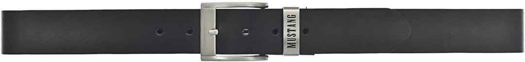 MUSTANG Herren Ledergürtel MG2164L15Z 40mm Gürtelbreite Schwarz Braun 120-130cm W125 Black 0791, W12