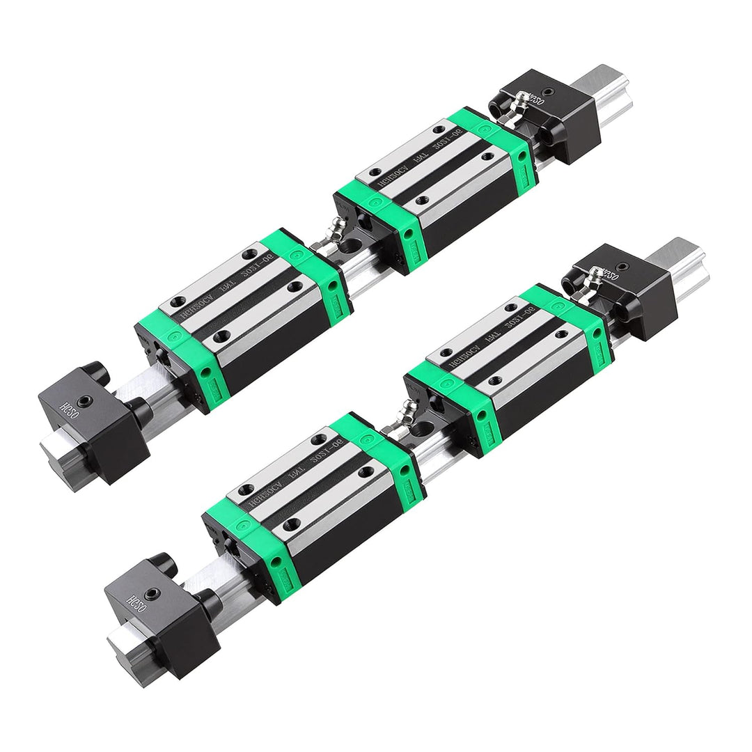 CNCMANS HGH20/HGR20 Linearführung 2 Stücke HGR20 800mm linearschiene mit 4 Stücke Begrenzungsblock u