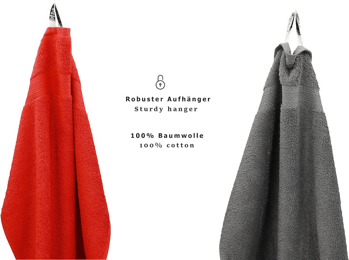 Betz Premium Frottier Handtuch-Set 10-teilig - 2X Duschtücher - 4X Handtücher - 2X Gästetücher - 2X