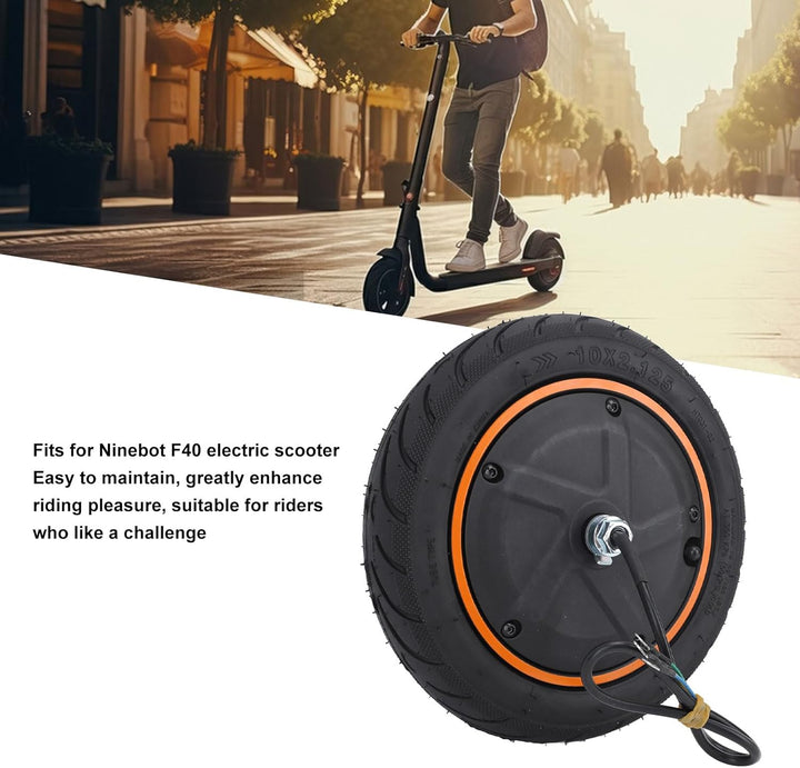 BuyWeek Elektroroller Radnabenmotor für Ninebot F40, 36V 400W E-Scooter Nabenmotor Rad Reifen Ersatz
