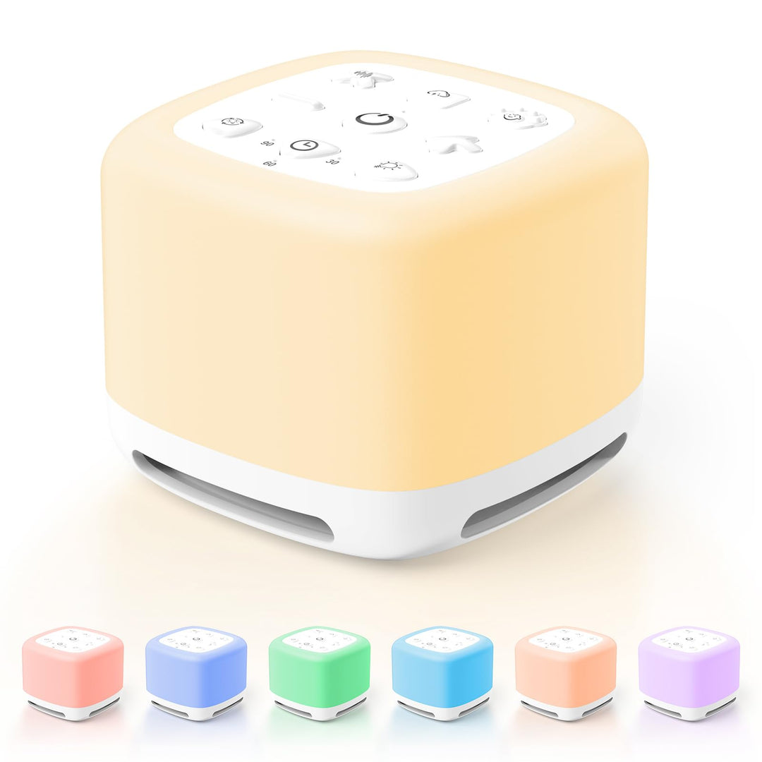 3 IN 1 White Noise Machine mit Licht, [40 Klänge und 7 Nachtlicht ] Weisses Rauschen für Besseren Sc