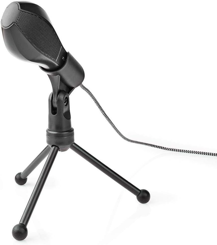 Nedis Mikrofon - USB - Desktop/Notebook - Kabelgebunden - 1.40 m - Metall/Kunststoff - Schwarz Schwa