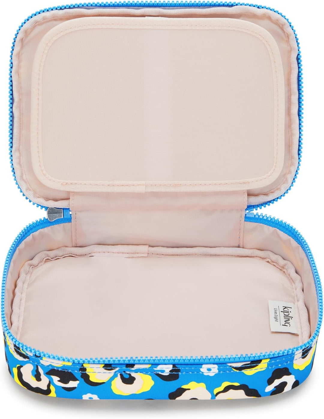 Kipling 100 PENS Beutel/Koffer, 21x5x15, Leopard Floral (BLAU), Leopard Floral