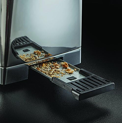 Russell Hobbs Toaster [Langschlitz für 2 Scheiben / 1 breite Brotscheibe] Luna Edelstahl Grau (extra