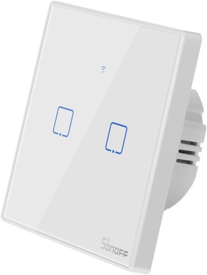 Sonoff Touch-Schalter T2 2C WiFi Marke, weiss, Modern