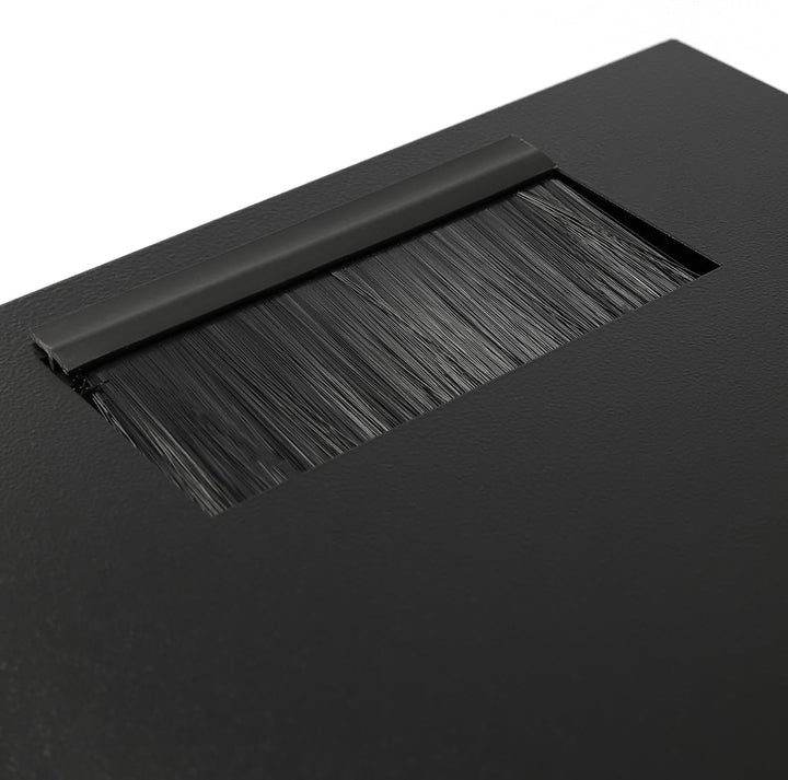 HMF 63406-02 Netzwerkschrank, Serverschrank 10 Zoll | 6 HE | 300 mm Tiefe | Voll montiert | Glastür