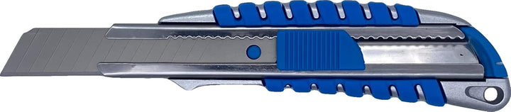 SIGA Profi Cuttermesser aus robustem Metall | ergonomische Gummierung | Übergriffschutz | für Standa