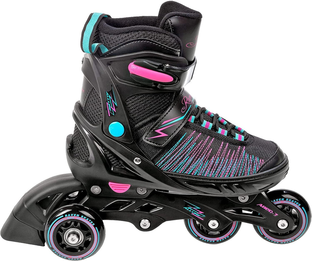 RAVEN 4in1 Inline Skates Triskates Rollschuhe Schlittschuhe Inliner für Kinder Erwachsene Mädchen Da