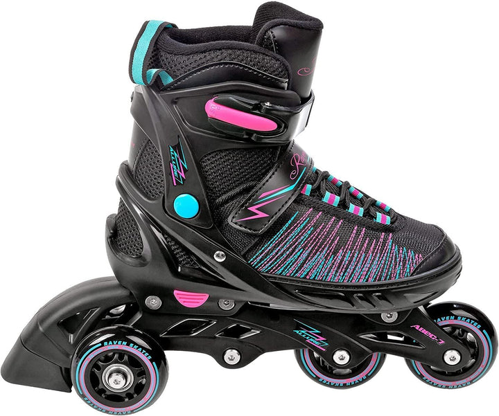 RAVEN 4in1 Inline Skates Triskates Rollschuhe Schlittschuhe Inliner für Kinder Erwachsene Mädchen Da