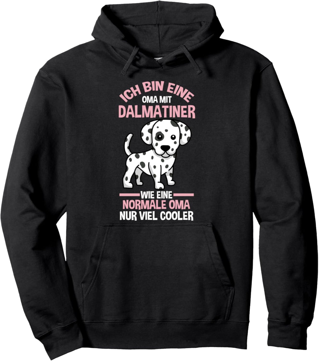 Oma Grossmutter Dalmatiner Pullover Hoodie