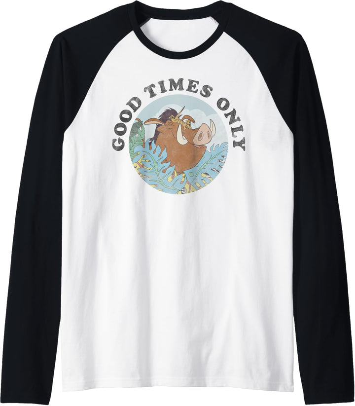 Disney Lion King Timon & Pumba Good Times Only Raglan