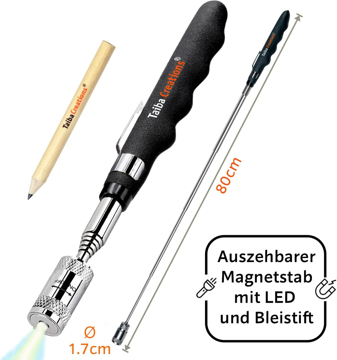 Geschenke für Männer, Magnetarmband Handwerker 2024 inkl. Magnetstab und Bleistift zum Halten von Sc