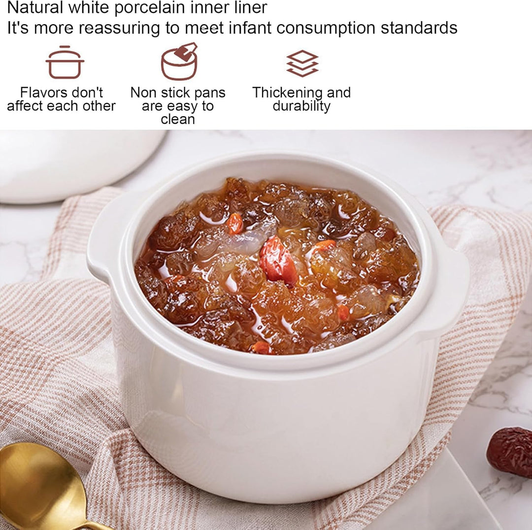 Slow Cooker, Gesund und Sicher, 1 L Keramik-Slow Cooker, Einfach zu Transportieren und Aufzubewahren