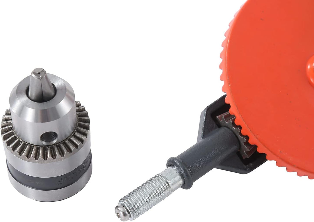 KATSU Handbohrmaschine, 10mm 3/8 Zoll Kapazität Präzisionsfutter Doppelritzel Manuelle Bohrmaschine