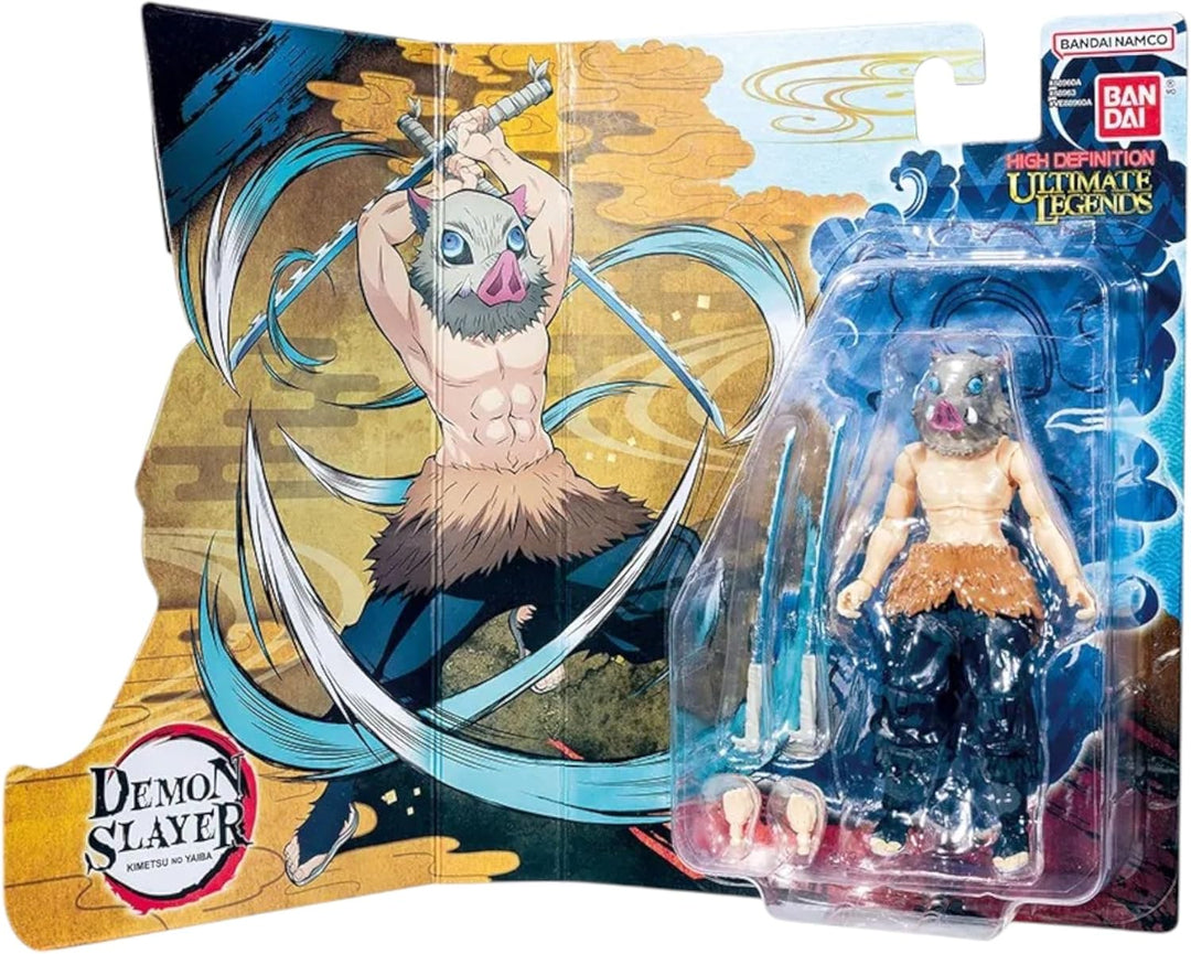 BANDAI Ultimate Legends Inosuke Hashibira Actionfigur | 12,5 cm Inosuke Anime-Figur mit 27 Gelenkpun