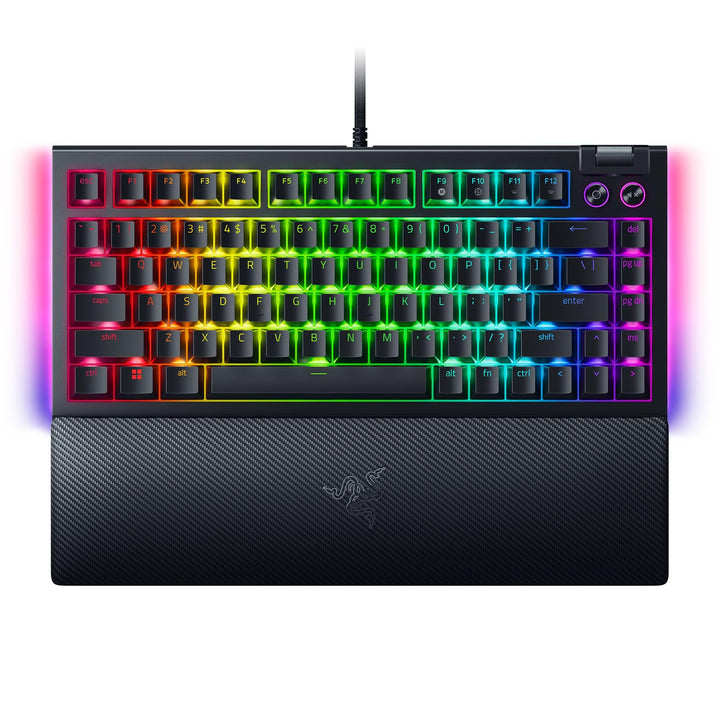 Razer BlackWidow V4 75% - Mechanische Gaming-Tastatur mit Hot Swap (Kompaktes 75-%-Layout, Unterbode