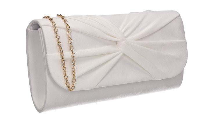 SwankySwans Damen Louise Clutch Weiss, Weiss