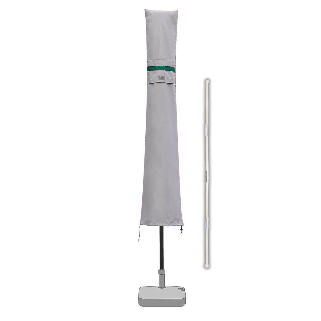 Sekey Sonnenschirm Schutzhülle mit Stab, Abdeckhauben für 350cm / 200x300cm Gartenschirm mit Belüftu