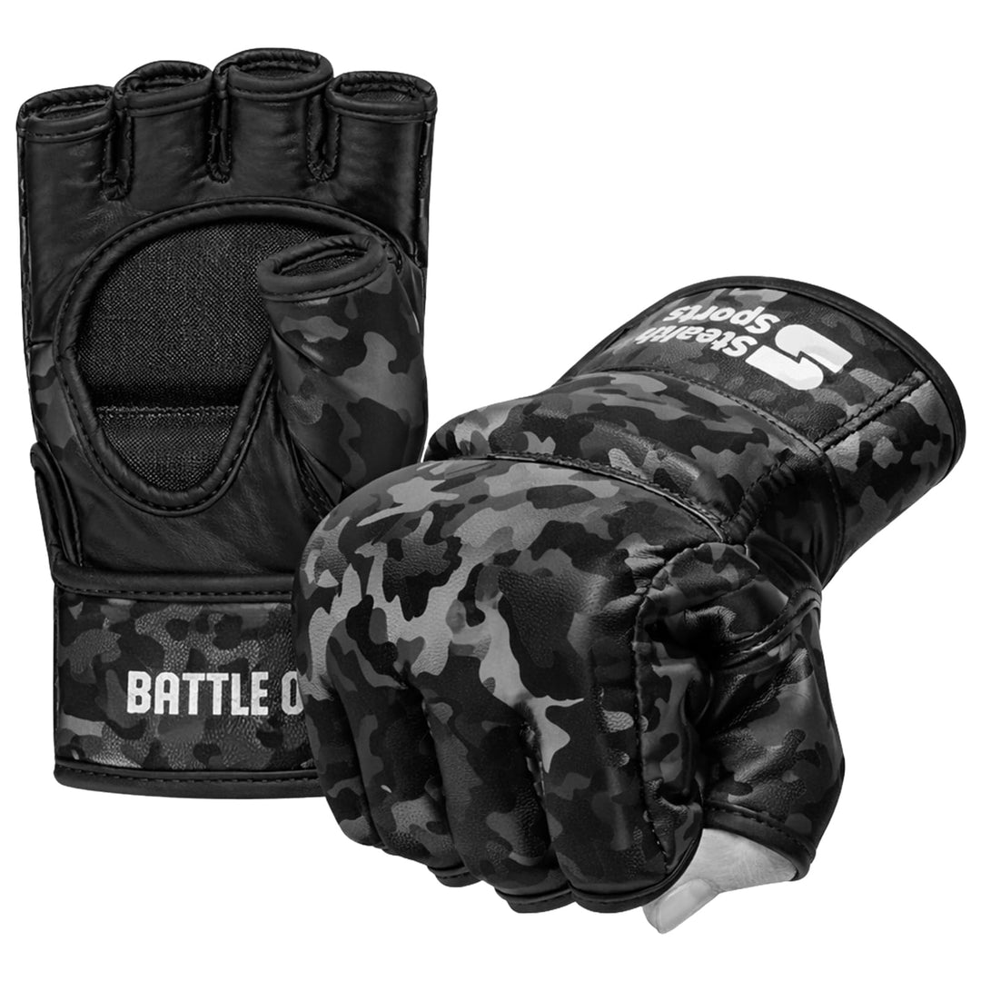 MMA-Handschuhe für Männer und Frauen, 12 mm Dickes PU-Leder, Grappling-Handschuhe, Muay Thai, Kickbo