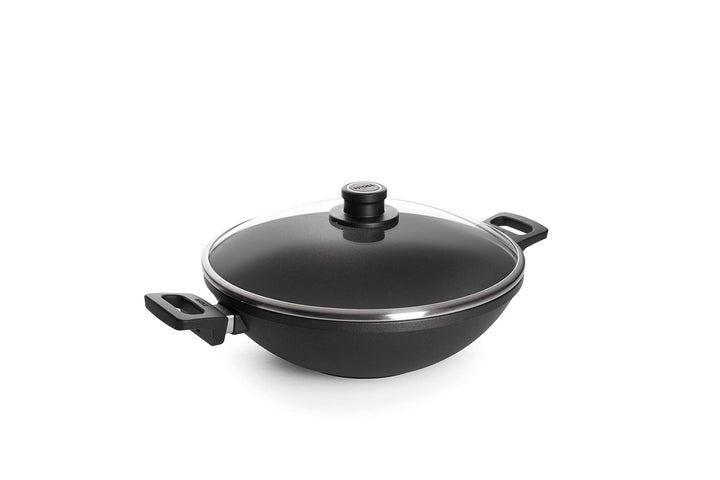 Woll Nowo Titanium Glasdeckel in Box, Ø 32 cm, 11 cm hoch, mit 2 Seitengriffen-Geeignet für Ceran, G