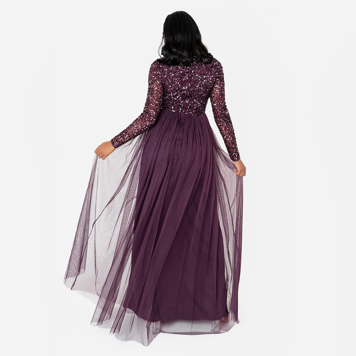 Maya Deluxe Damen Bridesmaid Dress Beere 34, Beere 34